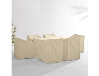 7Pc Outdoor Dining Furniture Cover Set