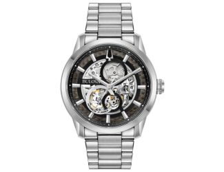 Men's Sutton Automatic Watch SS with Black Dial