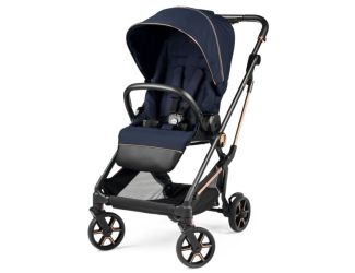 Vivace Single Stroller w/ Reversible Seat & Boot Blue Shine
