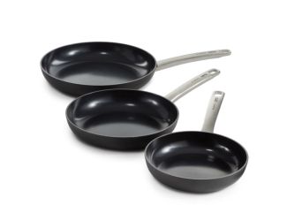 Leo Graphite 3pc Fry Pan Set