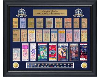 New York Yankees World Series Deluxe Gold Coin & Ticket Collection