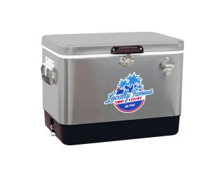 54 Quart Portable Stainless Steel Cooler
