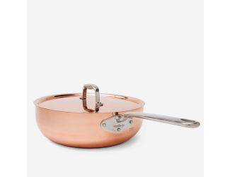 5.2 Qt Copper Saucier w/Lid