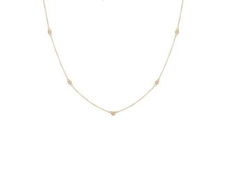 Diamond By the Yard Necklace 14K Size 17"
