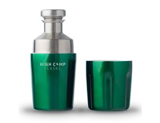 High Camp Firelight 375 Flask - British Racing Green