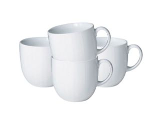 Denby White Set of 4 Small Mugs