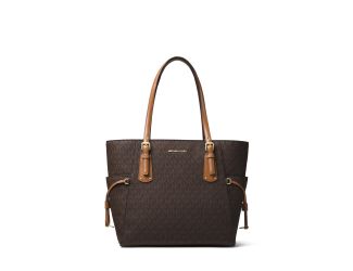 MK Voyager Signature EW Tote - Brown