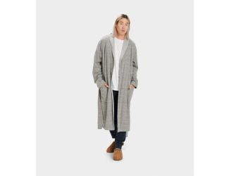Mens Robinson Robe-Grey Heather-XL/2X