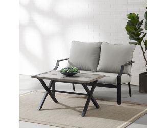 Otto 2Pc Outdoor Loveseat Patio Furniture Set