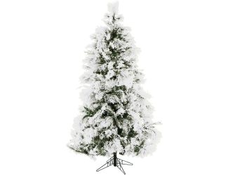 6.5-Ft. Frosted Fir Snowy Artificial Christmas Tree