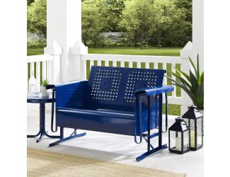 Bates Outdoor Metal Loveseat Glider