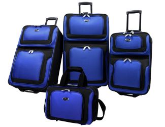 New Yorker 4-Piece Luggage Set in Red