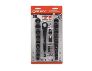 Crescent 25 Pc. Pass-Thru Ratchet & Socket Set