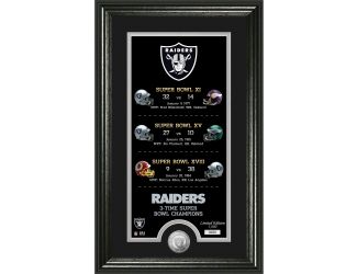 Las Vegas Raiders "Legacy" Minted Coin Photo Mint
