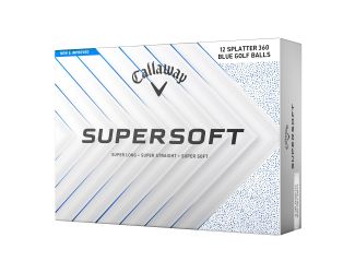 Supersoft Splatter 360 Golf Balls - Blue Splatter