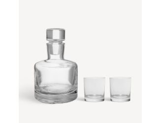 Wave Decanter 3 pc set