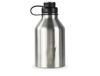 BOSS - 64oz TriMax Triple Insulated Growler with 2-Piece Screw Cap and Infuser - Silver
