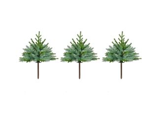 Set of 3 Prelit 18-in. Artificial Sidewalk Trees with Warm White LED Lights