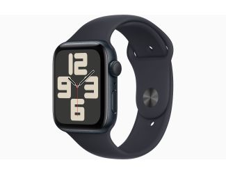 Apple Watch SE GPS 44mm Midnight Aluminum Case with Midnight Sport Band - M/L