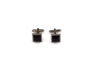 Black Cat's Eye Square Cufflinks