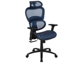 Ergonomic Blue Mesh Office Chair