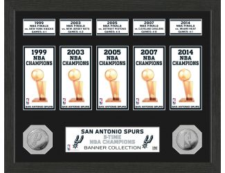 San Antonio Spurs "Banner" Minted Coin Photo Mint