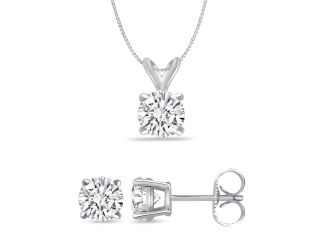 Bright White Round Lab Grown Diamond Set  in 14K Rose Gold 0.35ct, Color-FG, Clarity-VVS