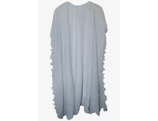 Pleated Kimono with Lattice Edge