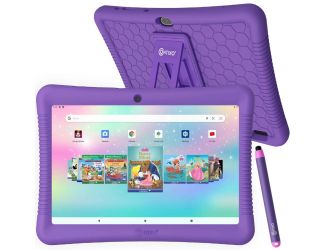 Contixo Kids Learning Tablet 10-inch IPS HD Display, WiFi, Android 11, 2GB RAM 32GB ROM, with Educator-Purple