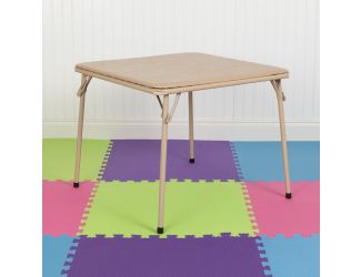 Kids Tan Folding Game and Activity Table - Toddler Table for Daycare Center