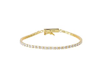 Colored Oval Four Prong Tennis Bracelet