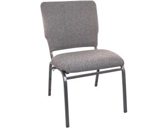 Charcoal Gray Multipurpose Church Chairs - 18.5 in. Wide