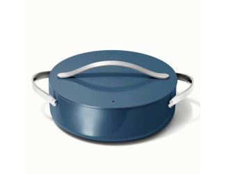 6qt Nonstick Ceramic Rondeau Pan w/ Lid Navy