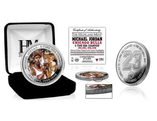 Michael Jordan 6X NBA Champion Silver Coin