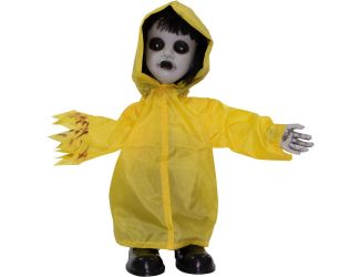 Animatronic Zombie Boy with Lights and Sound, Indoor or Covered Outdoor Halloween Decoration