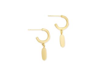 Fern Huggie Gold Earrings