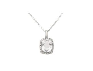 Diamond & White Topaz Necklace