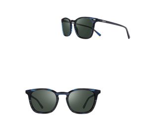 Watson Rectangle Polarized Glass Lens Sunglasses