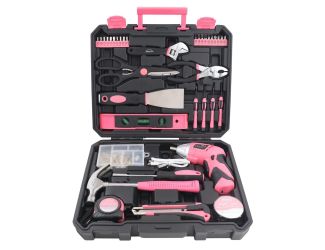 135 Piece Pink Household Tool - Pink