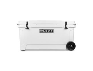 110qt Hardside Cooler w/ Wheels White