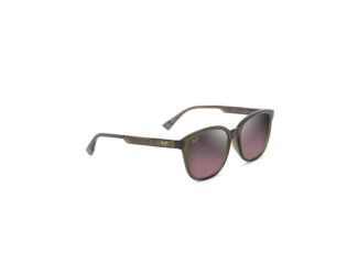 Ku'ikahi Asian Fit Polarized Sunglasses Shiny Green Frame Maui Rose Lens