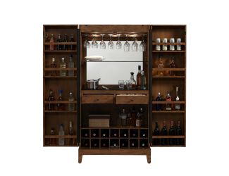 American Heritage - Bristol Wine Cabinet - Harvest