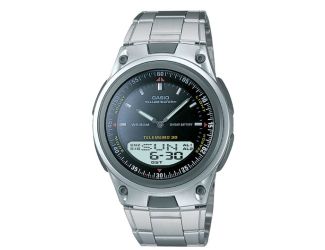 Unisex Analog/Digital Steel Watch Black Dial