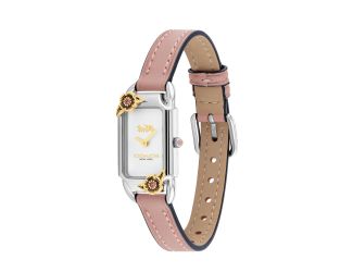 Ladies Cadie Pink Leather Strap Watch White Dial