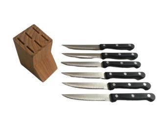 6 Pc. Steak Knife Set in Block