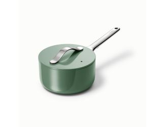 1.75qt Nonstick Ceramic Saucepan Sage