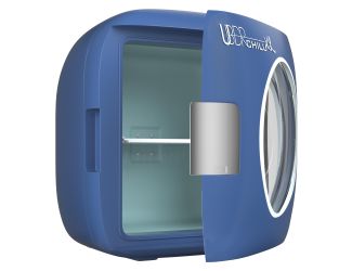 Uber Chill XL 12 Can Mini Fridge Blue