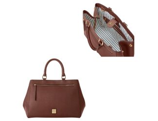 Saffiano Zip Satchel