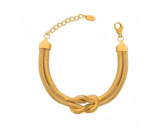 Double Herringbone Chain Bracelet