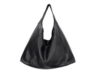 Lindsey Leather Tote/Shoulder Bag Black
